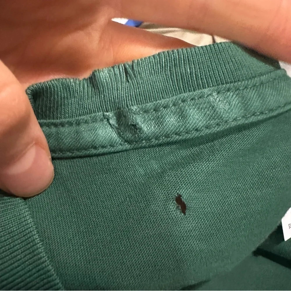 J crew prospect green broken in tee shirt